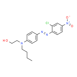 4-[N-(2-Hydroxyethyl)-N-butylamino]-2'-chloro-4'-nitroazobenzene结构式