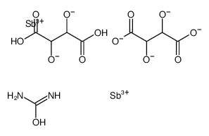 UREAANTIMONYLTARTRATE Structure