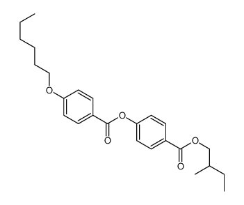 4-[(2-methylbutoxy)carbonyl]phenyl 4-(hexyloxy)benzoate Structure