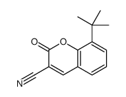 8-tert-butyl-2-oxochromene-3-carbonitrile Structure