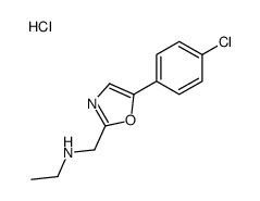 N-[[5-(4-chlorophenyl)-1,3-oxazol-2-yl]methyl]ethanamine,hydrochloride结构式