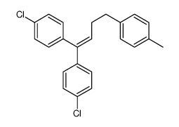 1-[4,4-bis(4-chlorophenyl)but-3-enyl]-4-methylbenzene结构式