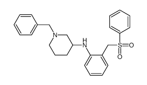 N-[2-(benzenesulfonylmethyl)phenyl]-1-benzylpiperidin-3-amine结构式