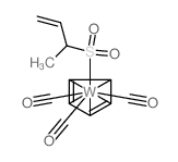 but-3-ene-2-sulfinate,carbon monoxide,cyclopenta-1,3-diene,tungsten Structure