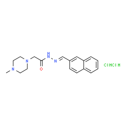 2-(4-methylpiperazin-1-yl)-N-(naphthalen-2-ylmethylideneamino)acetamid e dihydrochloride structure