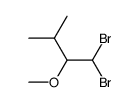 1,1-dibromo-2-methoxy-3-methyl-butane Structure