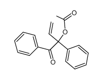 1-oxo-1,2-diphenylbut-3-en-2-yl acetate结构式