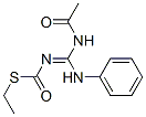 [(Acetylamino)(phenylamino)methylene]thiocarbamic acid S-ethyl ester结构式