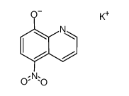 potassium 5-nitro-8-hydroxyquinolate Structure