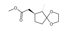 [(6ω,7S)-6-Methyl-1,4-dioxaspiro[4,4]non-7-yl]essigsaeure-methylester Structure