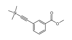 Methyl 3-((triMethylsilyl)ethynyl)benzoate结构式