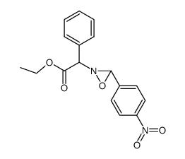 ethyl 2-(3-(4-nitrophenyl)-1,2-oxaziridin-2-yl)-2-phenylacetate结构式