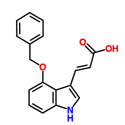 3-(4-BENZYLOXY-1H-INDOL-3-YL)-ACRYLIC ACID picture