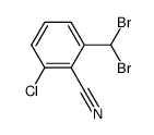 2-chloro-6-(dibromomethyl)benzonitrile结构式