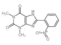 1,3-dimethyl-8-(2-nitrophenyl)-7H-purine-2,6-dione picture