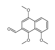 1,4,8-trimethoxy-2-naphthalenecarbaldehyde结构式