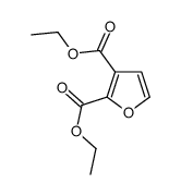 2,3-Furandicarboxylic acid, diethyl ester structure