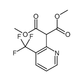 dimethyl 2-[3-(trifluoromethyl)pyridin-2-yl]propanedioate结构式