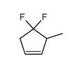 4,4-difluoro-3-methylcyclopentene结构式