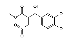 Methyl 3-(3,4-dimethoxyphenyl)-3-hydroxy-2-(nitromethyl)propanoate Structure