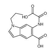 6-(oxaloamino)-1-propylindole-5-carboxylic acid结构式