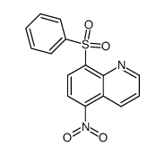 Quinoline,5-nitro-8-(phenylsulfonyl)-结构式