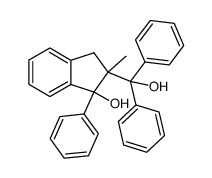 1-Hydroxy-2-methyl-2-(hydroxy-diphenyl-methyl)-1-phenyl-indan Structure