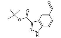 tert-butyl 5-formyl-1H-indazole-3-carboxylate structure