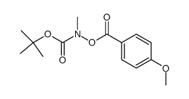 N-methyl-N-tert-butoxycarbonyl-O-(4-methoxybenzoyl)hydroxylamine Structure