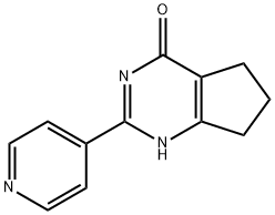 2-(pyridin-4-yl)-3H,4H,5H,6H,7H-cyclopenta[d]pyrimidin-4-one Structure