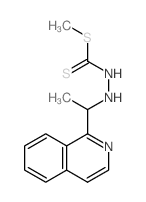 N-(1-isoquinolin-1-ylethyl)-1-methylsulfanyl-methanethiohydrazide结构式