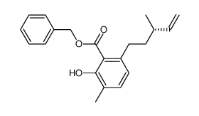 benzyl 2-hydroxy-3-methyl-6-<3(S)-methyl-4-pentenyl>benzoate Structure