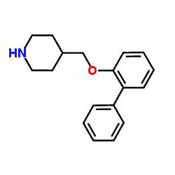 4-[(2-Biphenylyloxy)methyl]piperidine结构式