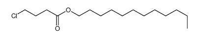 dodecyl 4-chlorobutanoate Structure