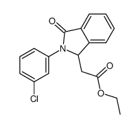 Ethyl 3-oxo-2-(3-chlorophenyl)isoindoline-1-acetate Structure