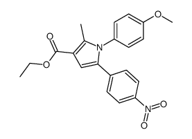 1-(4-Methoxy-phenyl)-2-methyl-5-(4-nitro-phenyl)-1H-pyrrole-3-carboxylic acid ethyl ester Structure