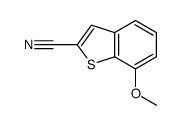 7-methoxy-1-benzothiophene-2-carbonitrile Structure