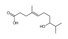 8-hydroxy-4,9-dimethyldec-4-enoic acid结构式