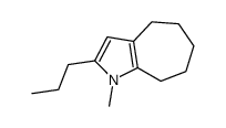 1-methyl-2-propyl-5,6,7,8-tetrahydro-4H-cyclohepta[b]pyrrole Structure