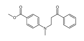 methyl 4-[methyl-(3-oxo-3-phenylpropyl)amino]benzoate结构式