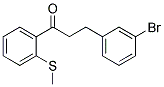 3-(3-BROMOPHENYL)-2'-THIOMETHYLPROPIOPHENONE structure