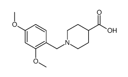 1-[(2,4-dimethoxyphenyl)methyl]piperidine-4-carboxylic acid结构式