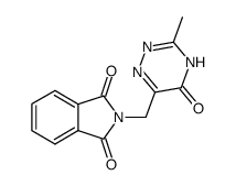 3-methyl-6-phthalimidomethyl-1,2,4-triazin-5(4H)-one结构式