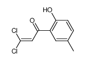 3,3-Dichlor-1-(2-hydroxy-5-methyl-phenyl)-propen-(2)-on-(1)结构式