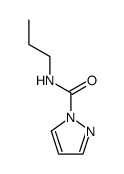 1H-Pyrazole-1-carboxamide,N-propyl-(9CI) structure