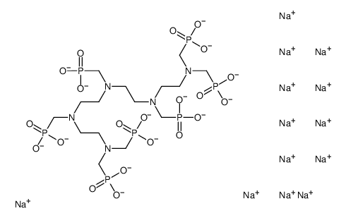 tridecasodium hydrogen [[(phosphonatomethyl)imino]bis[ethylene[(phosphonatomethyl)imino]ethylenenitrilobis(methylene)]]tetrakisphosphonate结构式