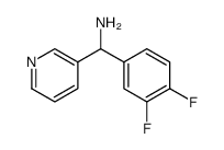 3-Pyridinemethanamine, α-(3,4-difluorophenyl)结构式