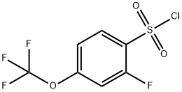 2-Fluoro-4-(trifluoromethoxy)benzenesulfonyl chloride Structure
