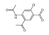 2-acetamido-4-chloro-5-nitroacetophenone结构式