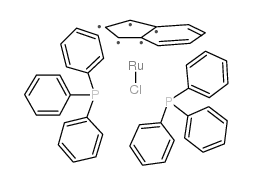 氯化(茚基)双(三苯基膦)钌(II)结构式